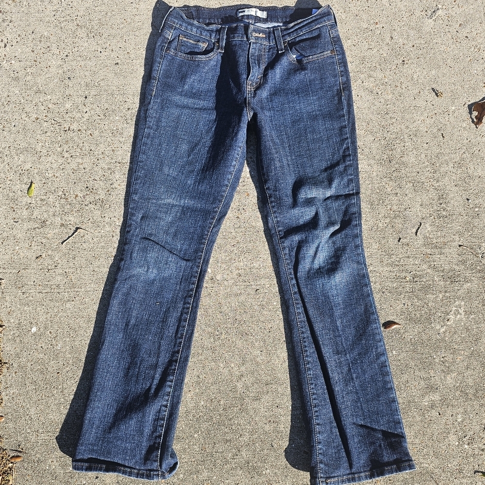 Levi's 515 Bootcut Jeans Women's 6M W28 L32 Dark Wash Mid Rise Stretch Denim